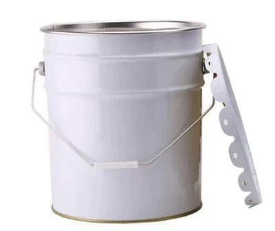 Bwced Dur Pail Metel 20L Gyda Chaead Blodau